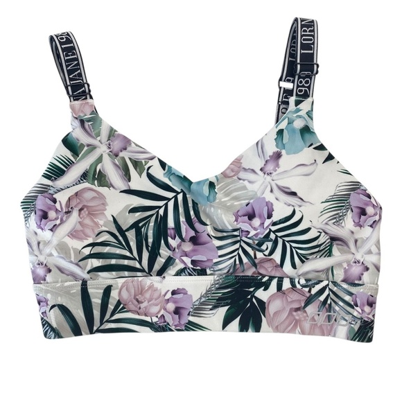 LORNA JANE Floral Sport Bra with Back Clasp Size S - Picture 1 of 6